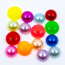 Colour Flat Back Pearls