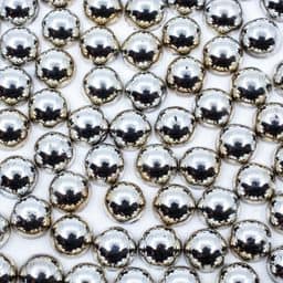 Metallic Flat Back Pearls