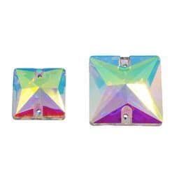 Crystal AB Square Sew On Stone