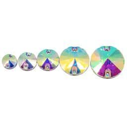 Crystal AB Round Rivoli Sew On Stones