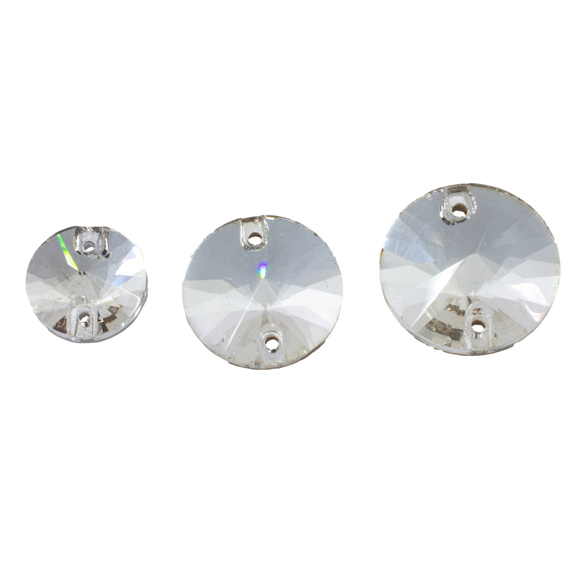 Crystal Round Rivoli Sew On Stones Sparklz Rhinestones